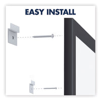 Classic Series Nano-clean Dry Erase Board, 24 X 18, Black Aluminum Frame