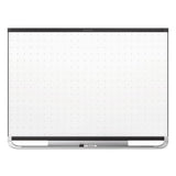 Prestige 2 Magnetic Total Erase Whiteboard, 96 X 48, Black Frame