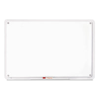 Iq Total Erase Board, 36 X 23, White, Clear Frame