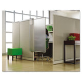 Workstation Privacy Screen, 36w X 48d, Translucent Clear-silver