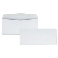 Business Envelope, #6 3-4, Commercial Flap, Gummed Closure, 3.63 X 6.5, White, 500-box