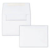 Greeting Card-invitation Envelope, A-4, Square Flap, Redi-strip Closure, 4.5 X 6.25, White, 50-box