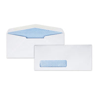 Window Envelope, #10, Bankers Flap, Gummed Closure, 4.13 X 9.5, White, 500-box