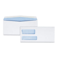 Double Window Security-tinted Check Envelope, #9, Commercial Flap, Gummed Closure, 3.88 X 8.88, White, 500-box