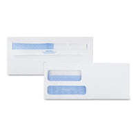 Double Window Redi-seal Security-tinted Envelope, #9, Commercial Flap, Redi-seal Closure, 3.88 X 8.88, White, 500-box