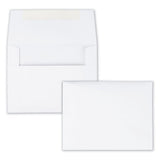 Greeting Card-invitation Envelope, A-2, Square Flap, Gummed Closure, 4.38 X 5.75, White, 100-box