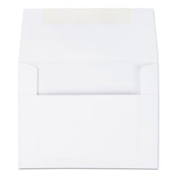 Greeting Card-invitation Envelope, A-2, Square Flap, Gummed Closure, 4.38 X 5.75, White, 100-box