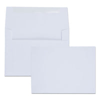 Greeting Card-invitation Envelope, A-6, Square Flap, Gummed Closure, 4.75 X 6.5, White, 100-box