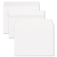 Open-side Booklet Envelope, #10 1-2, Cheese Blade Flap, Gummed Closure, 9 X 12, White, 250-box