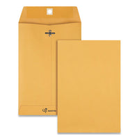 Clasp Envelope, #1 3-4, Cheese Blade Flap, Clasp-gummed Closure, 6.5 X 9.5, Brown Kraft, 100-box