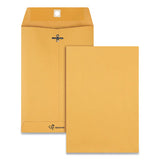 Clasp Envelope, #1 3-4, Cheese Blade Flap, Clasp-gummed Closure, 6.5 X 9.5, Brown Kraft, 100-box