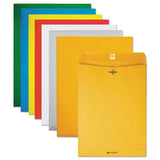 Clasp Envelope, #12 1-2, Cheese Blade Flap, Clasp-gummed Closure, 9.5 X 12.5, Brown Kraft, 100-box