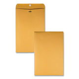 Clasp Envelope, #15, Cheese Blade Flap, Clasp-gummed Closure, 10 X 15, Brown Kraft, 100-box