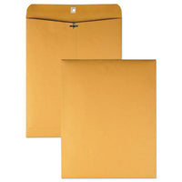 Clasp Envelope, #14 1-2, Cheese Blade Flap, Clasp-gummed Closure, 11.5 X 14.5, Brown Kraft, 100-box