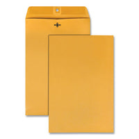 Clasp Envelope, #98, Cheese Blade Flap, Clasp-gummed Closure, 10 X 15, Brown Kraft, 100-box