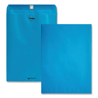 Clasp Envelope, #90, Cheese Blade Flap, Clasp-gummed Closure, 9 X 12, Blue, 10-pack