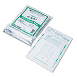 Poly Night Deposit Bags W-tear-off Receipt, 10 X 13, Opaque, 100 Bags-pack