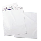 Redi-strip Poly Mailer, #6, Square Flap, Redi-strip Closure, 14 X 19, White, 100-pack