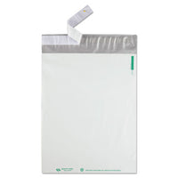 Redi-strip Poly Mailer, #4, Square Flap, Redi-strip Closure, 10 X 13, White, 100-pack