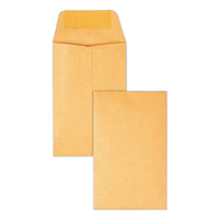 Kraft Coin And Small Parts Envelope, #3, Square Flap, Gummed Closure, 2.5 X 4.25, Brown Kraft, 500-box