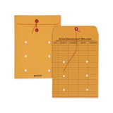 Brown Kraft String & Button Interoffice Envelope, #97, Two-sided Five-column Format, 10 X 13, Brown Kraft, 100-carton