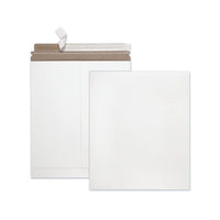 Extra-rigid Photo-document Mailer, Cheese Blade Flap, Self-adhesive Closure, 12.75 X 15, White, 25-box