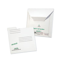 Redi-file Disk Pocket-mailer, Cd-dvd, Square Flap, Perforated Flap Closure, 6 X 5.88, White, 10-pack