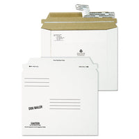 Economy Disk-cd Mailer, Square Flap, Self-adhesive Closure, 7.5 X 6.06, White, 100-carton