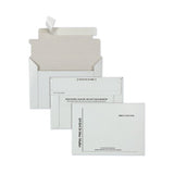 Disk-cd Foam-lined Mailers, Square Flap, Redi-strip Closure, 8.5 X 6, White, 25-box