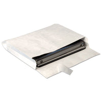 Open Side Expansion Mailers, Dupont Tyvek, #13 1-2, Cheese Blade Flap, Redi-strip Closure, 10 X 13, White, 100-carton