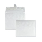 Open Side Expansion Mailers, Dupont Tyvek, #15, Cheese Blade Flap, Redi-strip Closure, 10 X 15, White, 100-carton