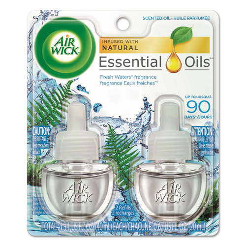 Scented Oil Refill, Fresh Waters, 0.67 Oz, 2-pack