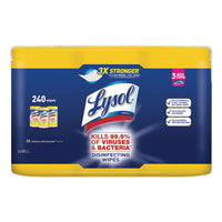 Disinfecting Wipes, 7 X 8, Lemon And Lime Blossom, 80 Wipes-canister, 2 Canisters-pack