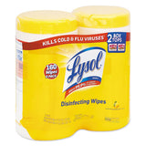 Disinfecting Wipes, 7 X 8, Lemon And Lime Blossom, 80 Wipes-canister, 2 Canisters-pack