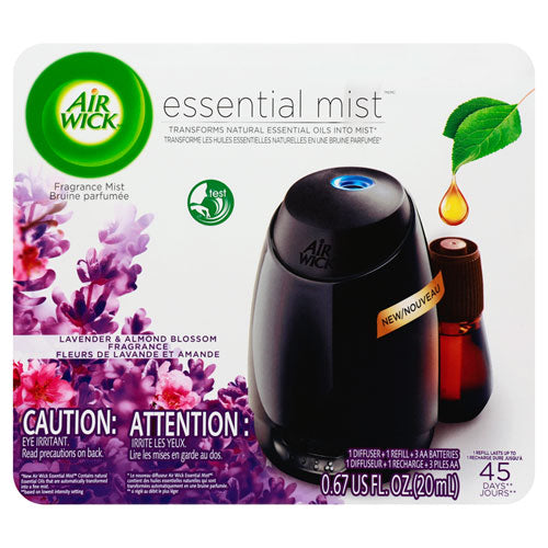 Essential Mist Starter Kit, Lavender And Almond Blossom, 0.67 Oz, 4-carton