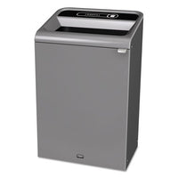 Configure Indoor Recycling Waste Receptacle, 23 Gal, Gray, Landfill