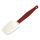 High Heat Scraper Spoon, White W-red Blade, 13 1-2"
