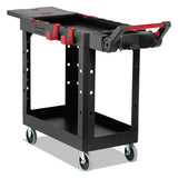 Heavy Duty Adaptable Utility Cart, 2 Shelves, 17.8w X 46.2d X 36h, Black