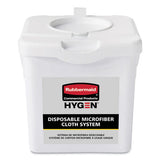 Disposable Microfiber Charging Bucket, 7.92 X 7.75 X 7.44, White, 4-carton