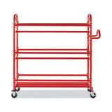 Tote Picking Cart, 57 X 18.5 X 55, 450 Lb Capacity, Red