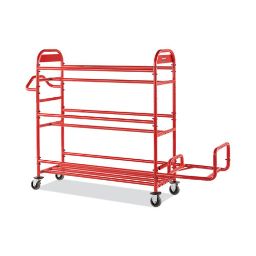 Tote Picking Cart Storage Bracket, For Use W-rubbermaid Commercial Tote Picking Cart, Tubular Steel, 18.5 X 21.7 X 13.9, Red