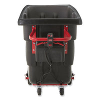 Motorized Roto Tilt Truck, 101 Gal, 850 Lb Capacity, Plastic, Black