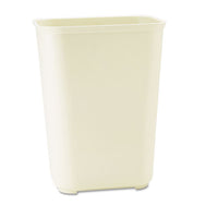 Fire-resistant Wastebasket, Rectangular, Fiberglass, 10 Gal, Beige