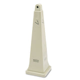 Groundskeeper Cigarette Waste Collector, Pyramid, 1 Gal, Plastic-steel, Beige