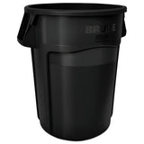 Round Brute Container, Plastic, 20 Gal, Gray