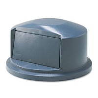 Round Brute Dome Top Lid For 55 Gal Waste Containers, 27.25" Diameter, Gray