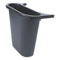 Saddle Basket Recycling Bin, Rectangular, Black