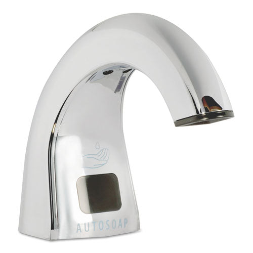 One Shot Soap Dispenser - Touch Free, Liquid, 9.75 X 13.75 X 2.88, Polished Chrome, 4-carton