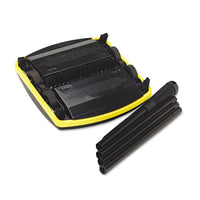 Floor & Carpet Sweeper, Plastic Bristles, 44" Handle, Black-gray