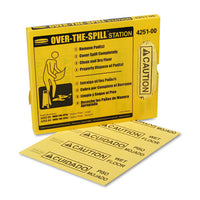 Over-the-spill Pad, "caution Wet Floor", Yellow, 16 1-2" X 20", 22 Sheets-pad